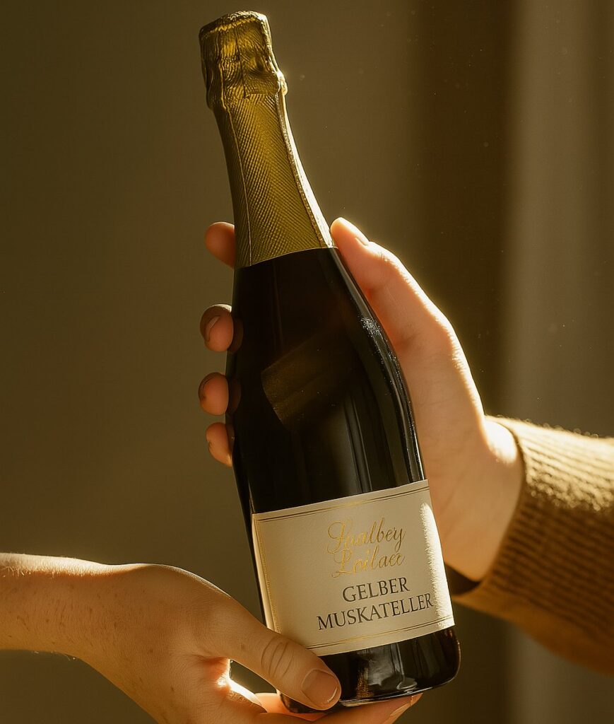 Gelber Muskateller als Guter Schaum Wein zum Verschenken