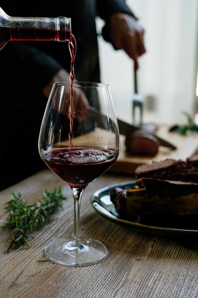 Rot Wein richtige Temperatur