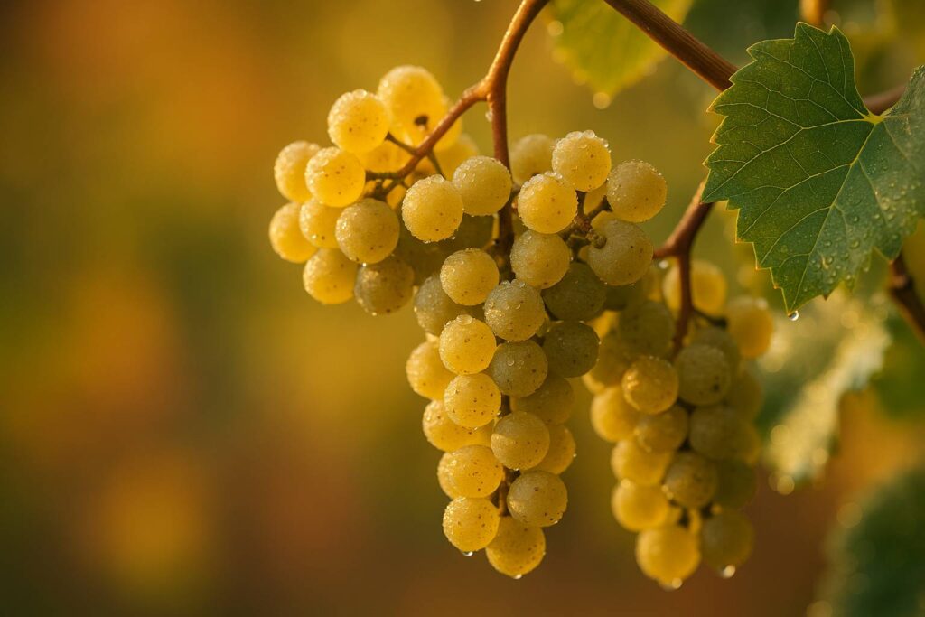 Weinreben des Gelben Muskatellers in der Südsteiermark